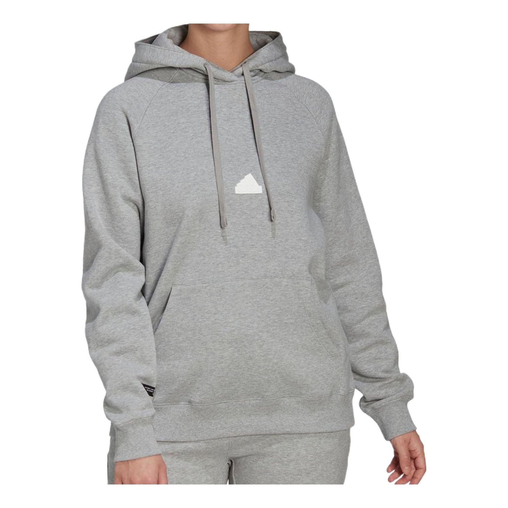 (WMNS) adidas Oversized Hooded Sweatshirt 'Grey' HG4358