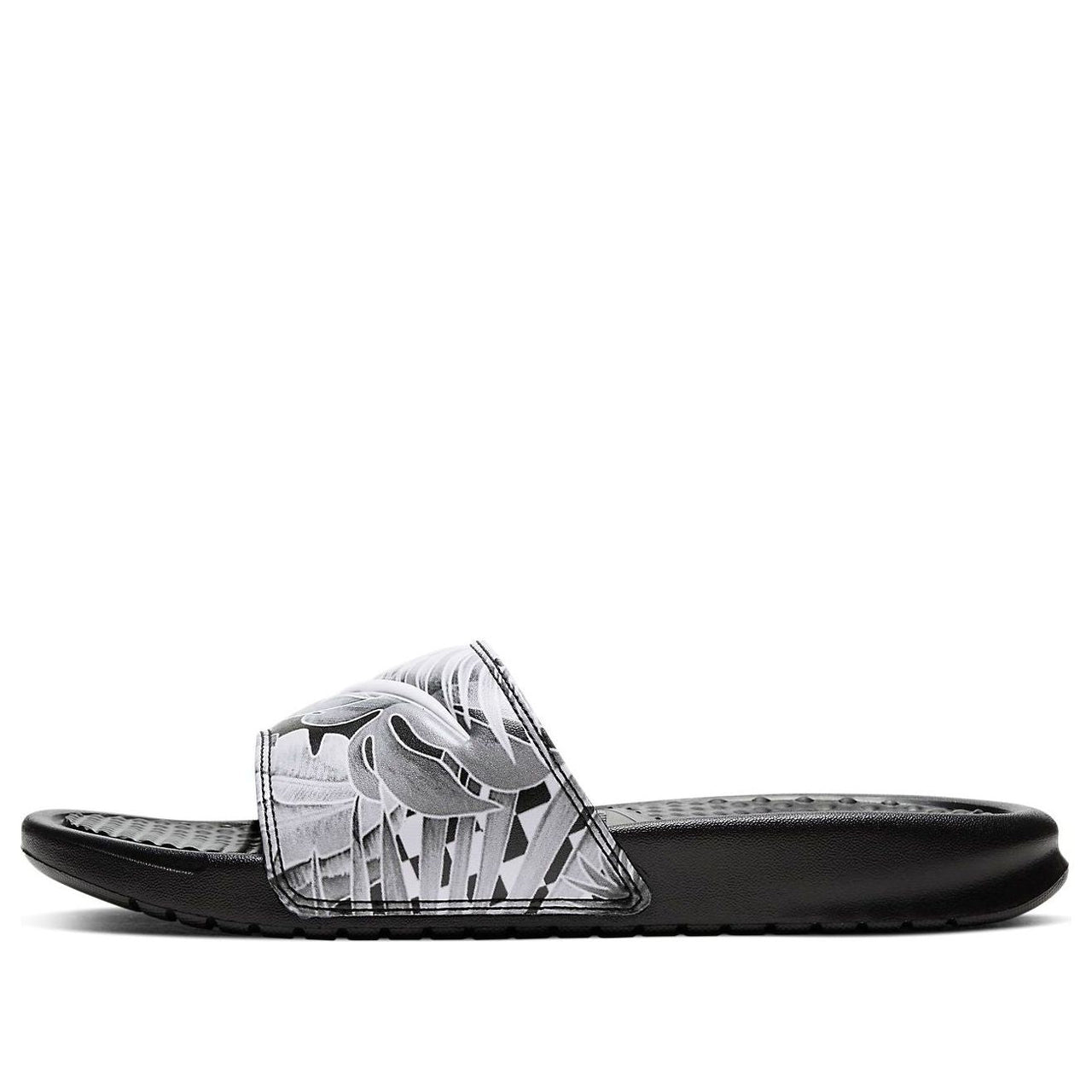 (WMNS) Nike Benassi JDI Floral Slides Black/Grey 618919-038