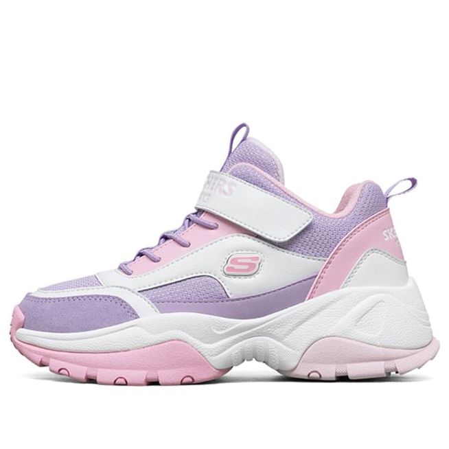 (GS) Skechers Kozmiks 'White Purple Pink' 664191L-WLVP