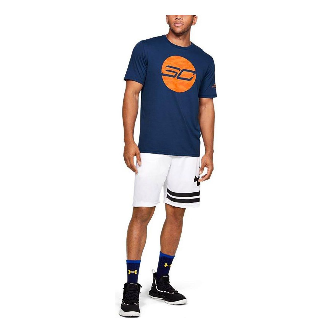Men's Under Armour SC30 Logo Basketball Sports Blue 1351325-449