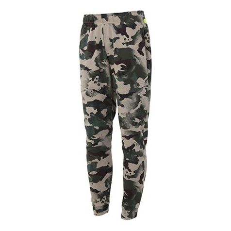 Nike Dri-FIT french terry Stay Warm Training Camouflage Long Pants Black Green CU6201-355