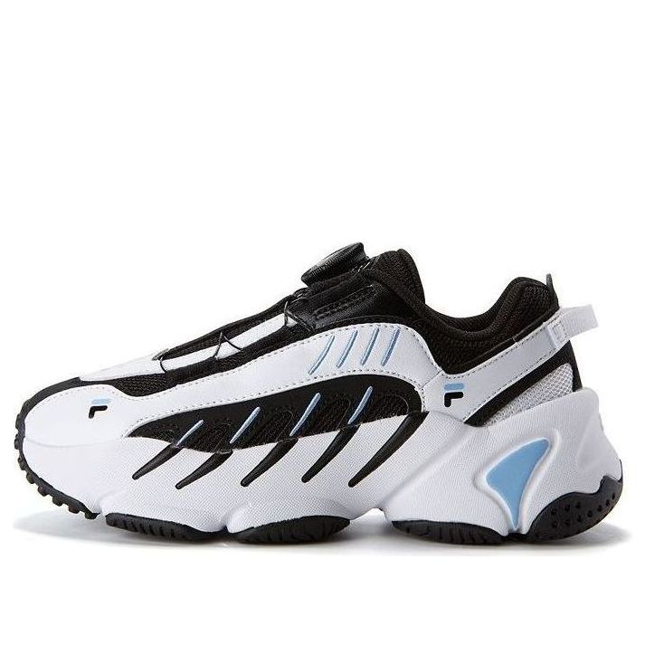 (GS) FILA Retro Sport Shoes 'White Black Blue' K15B041112FBW