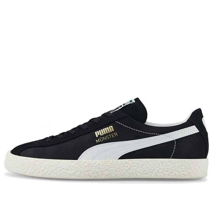 PUMA Munster Low Tops Casual Skateboarding Shoes Unisex Black White 383406-02