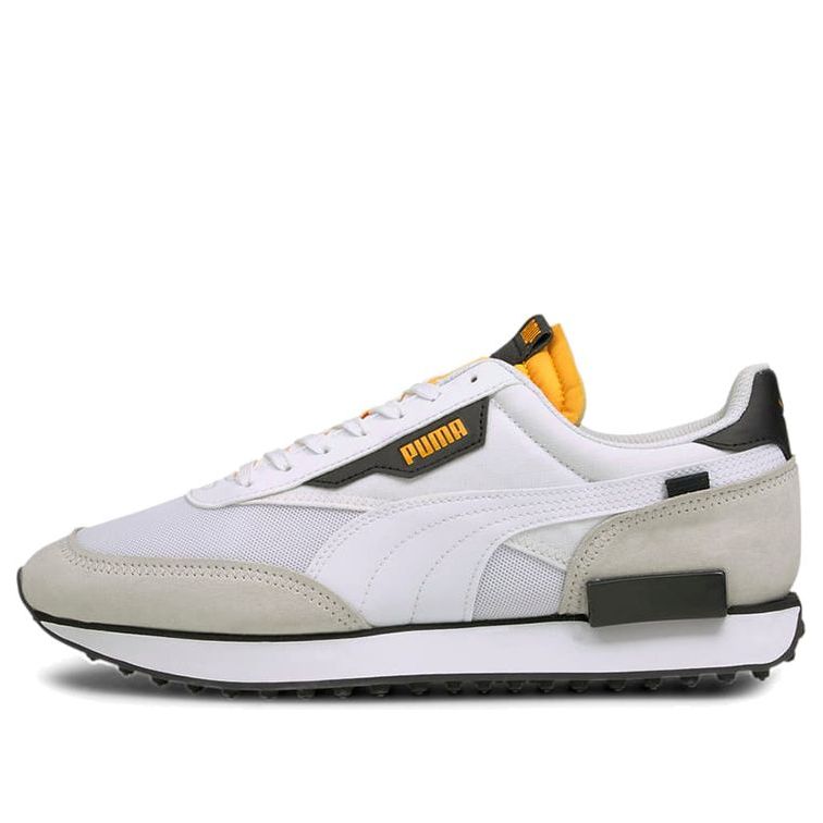 PUMA Future Rider Core Low Top Running Shoes Black/White/Yellow 374038-12