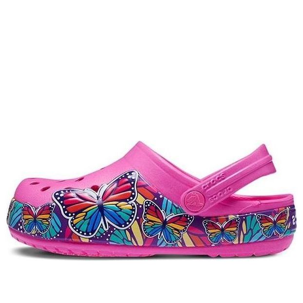 (GS) Crocs Fun Lab Multi Butterfly Band Light Clogs 'Pink Blue' 206158-6QQ
