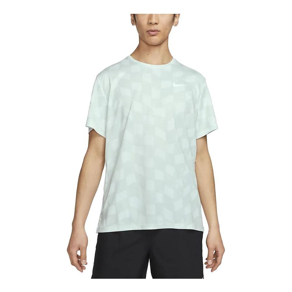 Nike Dri-FIT Miler Short-Sleeve Running Top 'Green' DX0871-025