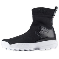 (WMNS) FILA Disruptor Stretch Trainers Black/White 5FM00703-013