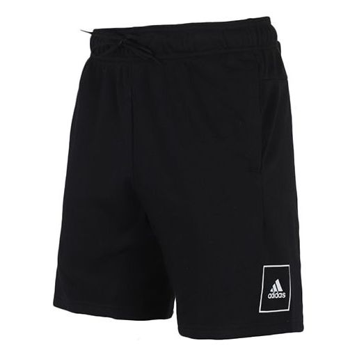 adidas Logo Pattern Knit Sports Shorts Black FP7952