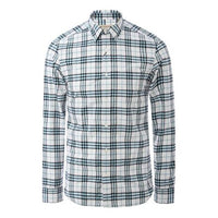 Men's Burberry Plaid Long Sleeves Shirt Blue Gray 80250061