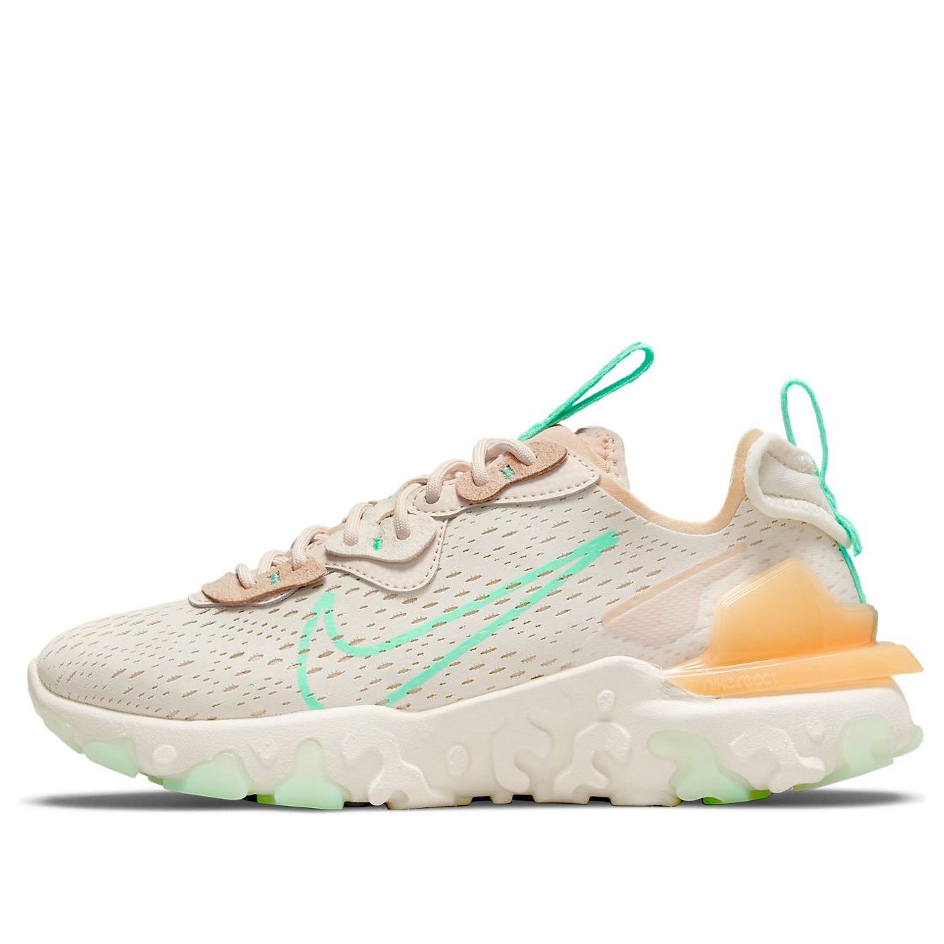 (WMNS) Nike React Vision 'Pearl White Green Glow' CI7523-201