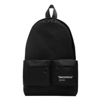 Off-White FW19 Black Quote Backpack Black OMNB003E195210571001