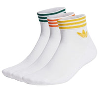 adidas Island Club Trefoil Ankle Socks 3 Pairs 'White' IU2664