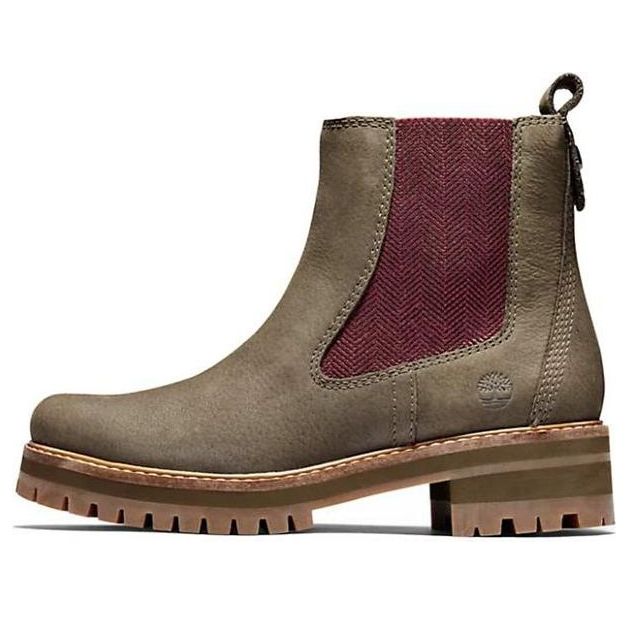 (WMNS) Timberland Courmayeur Valley Chelsea Boots 'Olive Nubuck' A2DSF901