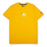 FILA FUSION Basketball Numeric Alphabet Printing Short Sleeve Yellow T11M022112F-YE