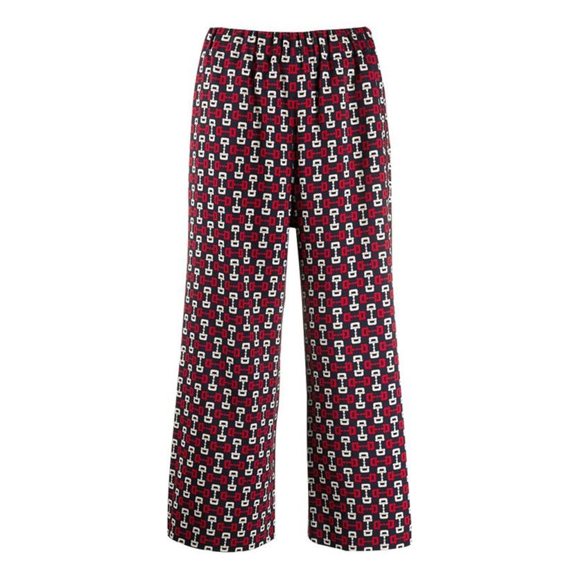 (WMNS) Gucci Horse Button Print Pants Multicolor 602327-ZADJ3-4558