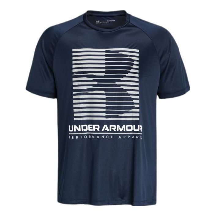 Under Armour Velocity Graphic Tee 'Dark Blue' 1370653-408