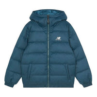 New Balance Logo Casual Down Jacket Asia Sizing 'Teal' AMJ13336-AT