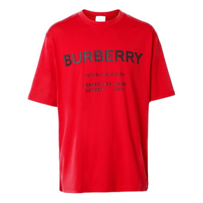 Burberry Horseferry Printing Short Sleeve Unisex Red 80172271