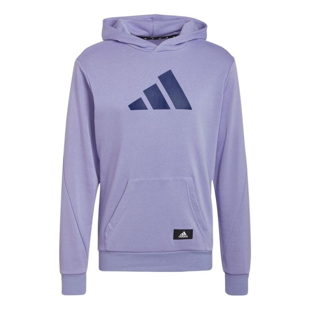 Men's adidas Logo Printing Sports Pullover Japanese Version Light Purple HB0461