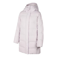 (WMNS) Skechers BASIC Long Down Jacket 'Pink' P423W085-0239