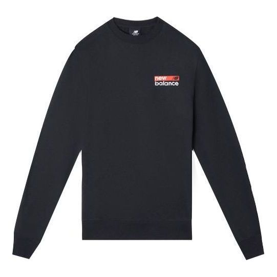 New Balance Round Neck Casual Pullover Asia Sizing 'Black' MT03904-BK