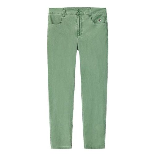 FILA Embroidered Logo Woven Casual Pants Green F11M038816F-GN