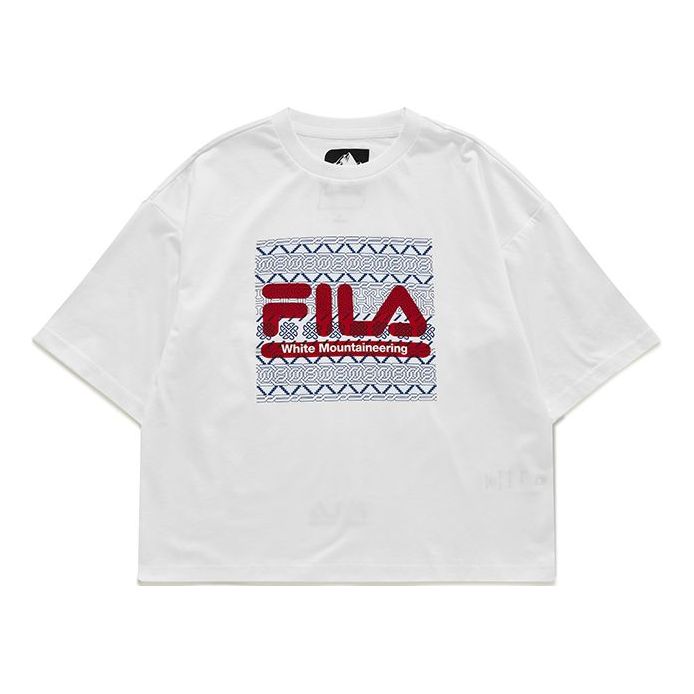 FILA FUSION x White Mountaineering Logo Tee T11W127101A-WT