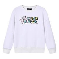(GS) Under Armour Logo Graphic Crew Sweater 'White' 234203751