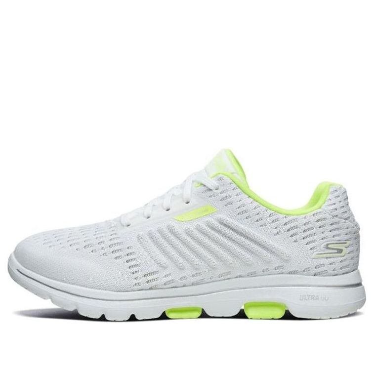 (WMNS) Skechers Go Walk 5 Sports Shoes White/Yellow 667110-WLM