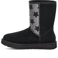 (WMNS) UGG Classic Short Sequin Stars Black 1111029-BLK