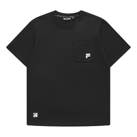 FILA FUSION Cotton Workwear T-shirt 'Black' T11M423103FBK