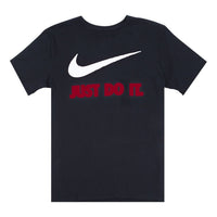 Nike Authentic Jdi Alphabet Printing Quick Dry Sports Short Sleeve Black BV0623-010