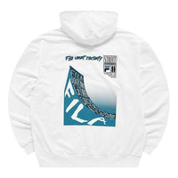 Men's FILA FUSION Skateboard Subject Printing Sports Loose White T11M133204F-WT