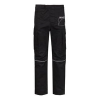 Off-White Alphabet Pattern Detachable Casual Long Pants Ordinary Version Black OMCF014R20G480121001