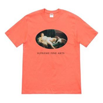 Supreme SS19 Leda And The Swan Tee Neon Orange SUP-SS19-383