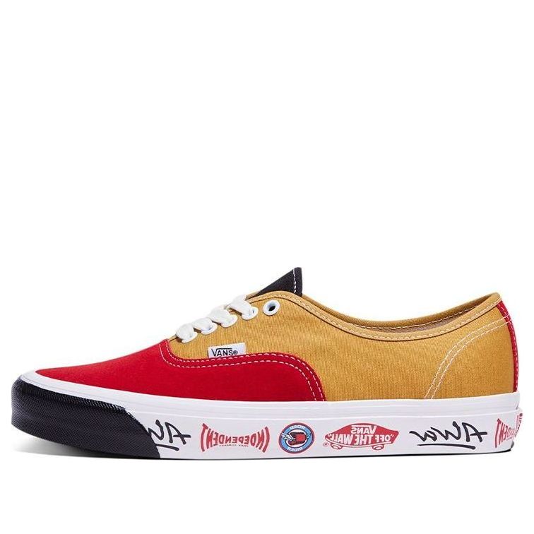 Vans Authentic Low Top Casual Skateboarding Shoes Unisex Red Gold VN0A7Q5CBO4