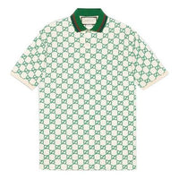 Men's Gucci SS21 GG Elastic Green Polo Shirt 598956-XJB0U-9063