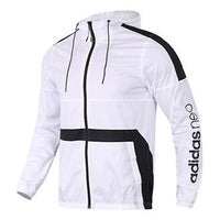 Men's adidas neo Sports hooded Running Breathable Windproof Jacket CZ1772