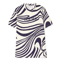 Men's LOEWE Stripe Cotton Short Sleeve White Blue H526341X72-2091