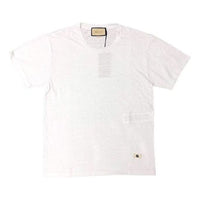 Gucci Cotton T-Shirt With GG Patch 'White' 650083-XJC6N-9692