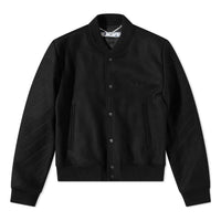 Off-White Classic Diagonal Varsity Jackets 'Black' OMEA267F21FAB0021010