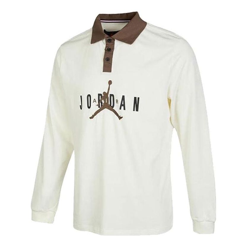 Air Jordan SS23 Jumpman Logo Polo T-Shirt 'White' DV7655-133