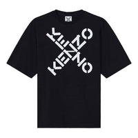 KENZO SS21 Sport Series Logo Letter Printing Male Black FA65TS5024SJ-99
