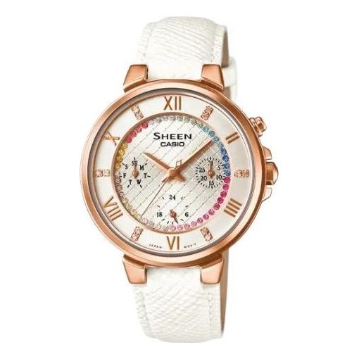 CASIO Female SHEEN Japan / South Korea Fashion Quartz SHE-3041PGL-7A