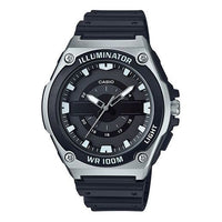 CASIO Waterproof Mens SilverBlack Analog MWC-100H-1A