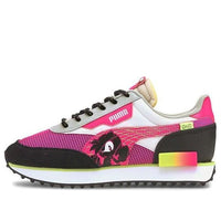 (GS) SEGA X PUMA Future Rider Low Running Shoes Black/White/Pink 373214-02