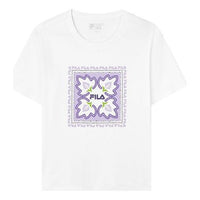 (WMNS) FILA Logo Alphabet Printing Loose Sports Short Sleeve White F11W138154F-WT