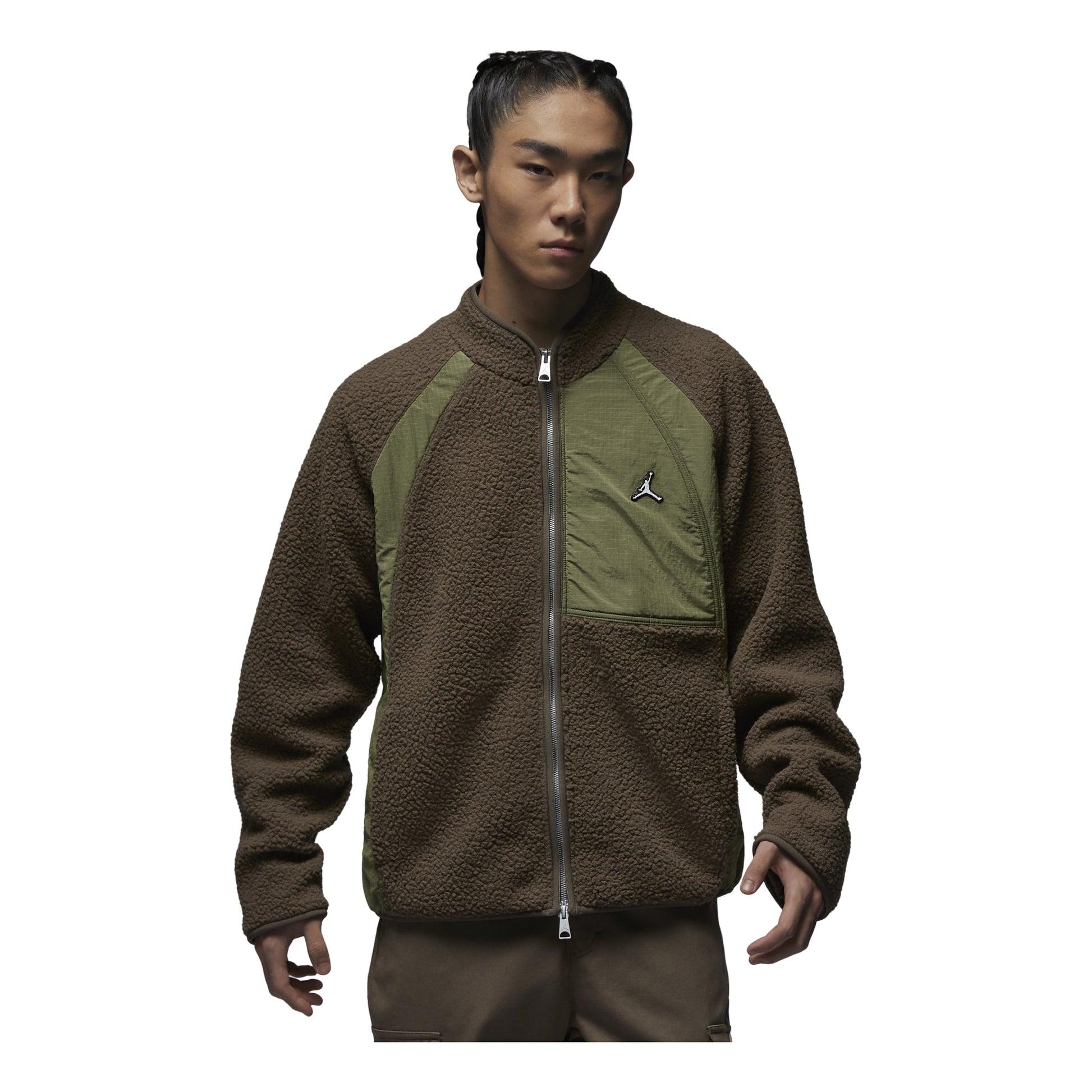 Air Jordan Long Sleeves Fleece Jacket 'Brown' FV8450-274