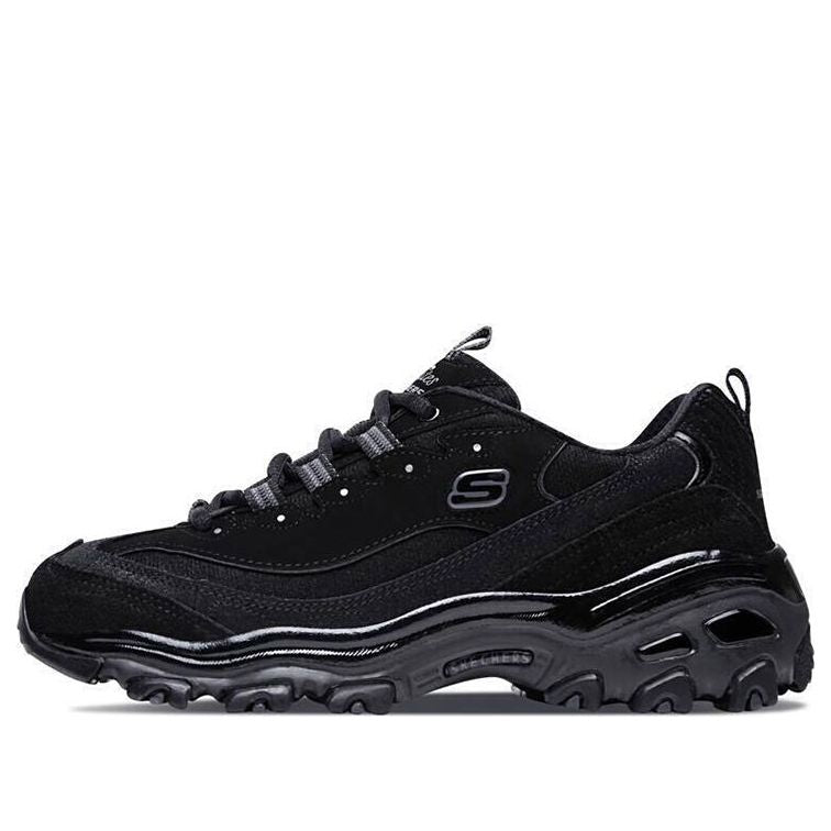 (WMNS) Skechers D'LITES 1.0 Low-Top Running Shoes Black 11929-BBK