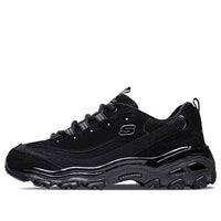 (WMNS) Skechers D'LITES 1.0 Low-Top Running Shoes Black 11929-BBK